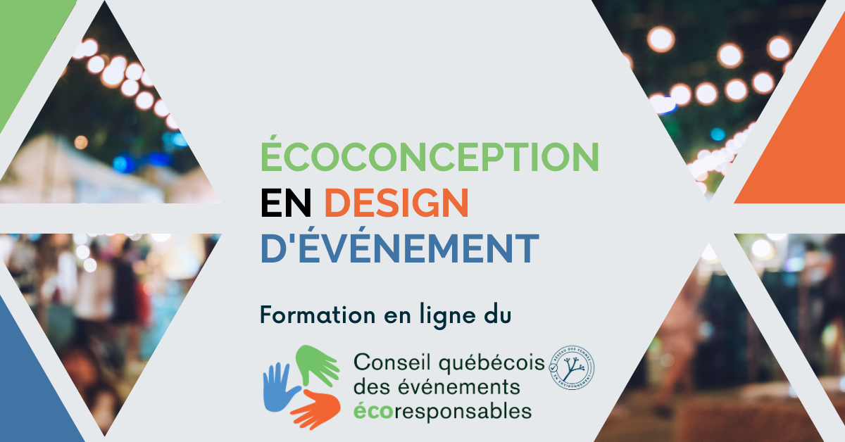 ecoconception en design evenementiel