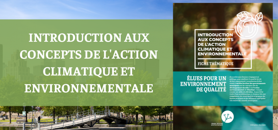 Introduction aux concepts de l'action climatique et environnementale