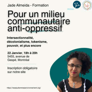 Pour un milieu communautaire anti-oppressif avec Jade Almeida